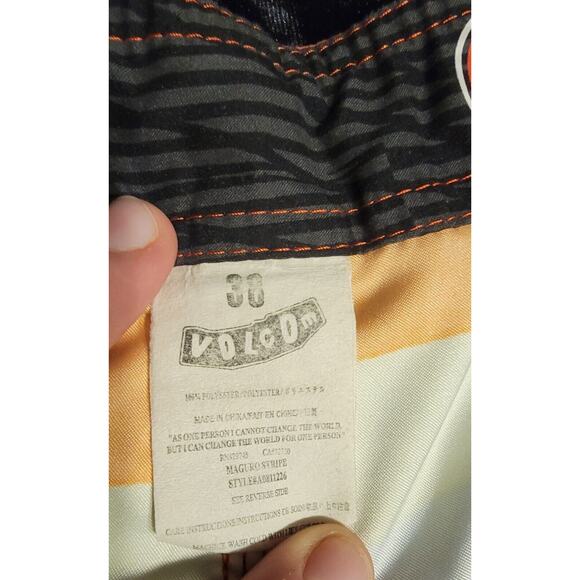 VOLCOM Pure Function 2 Way Stretch Mens Sz 38 Boardshorts Swim Trunks - Picture 9 of 10